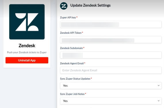 How To Integrate And Use Zendesk Support With Zuper?