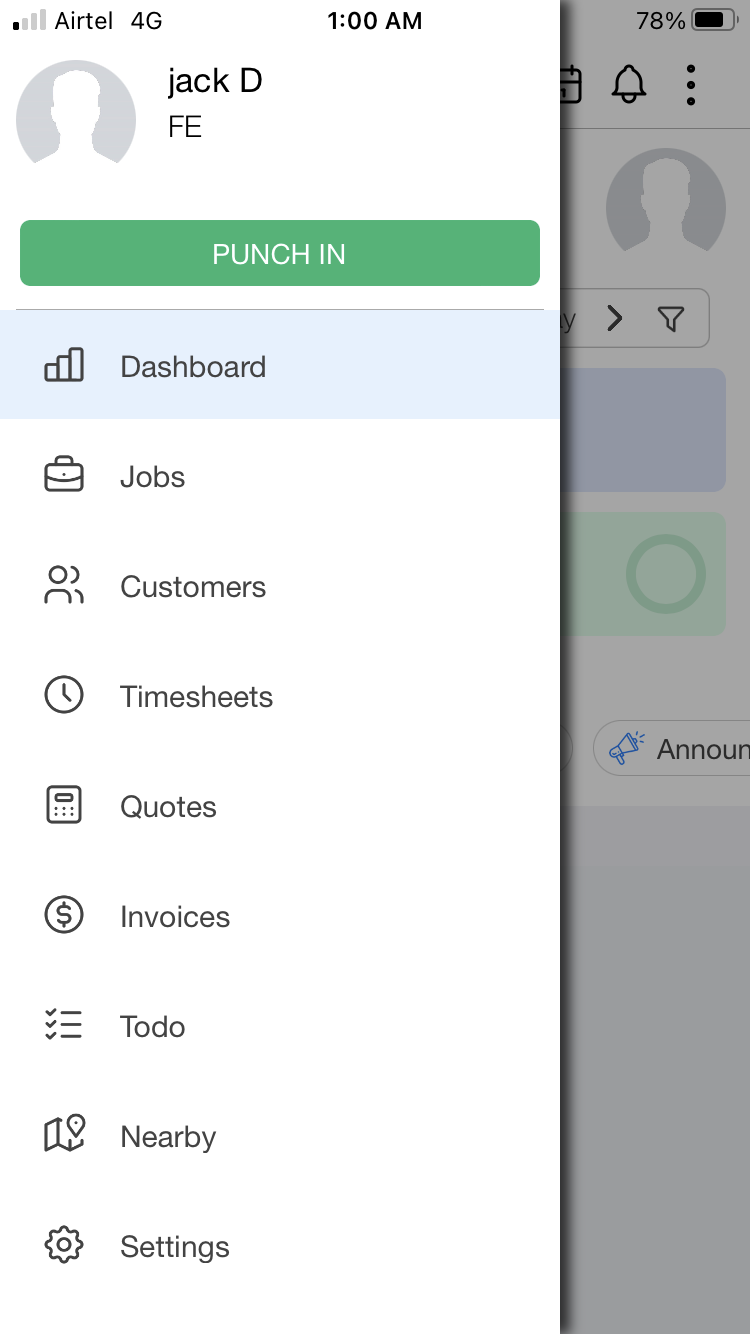 How to manually update time on Punch in and Punch Out using Zuper Pro Mobile App